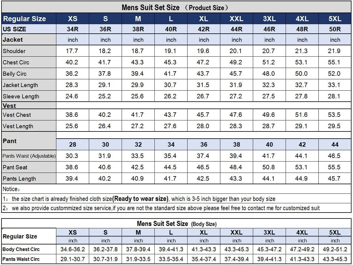 3 Pieces Business Mens Suit Notch Lapel Blazer Formal Wedding Groom Pants Tux Vest Tuxedos