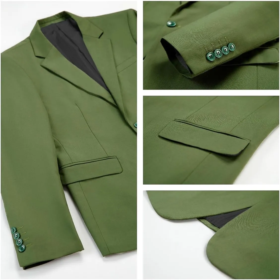 3 Pieces Business Mens Suit Notch Lapel Blazer Formal Wedding Groom Pants Tux Vest Tuxedos