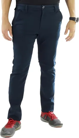 Access Chino Pants for Men, Premium Cotton & Spandex Blend, Basic Casual Uniform Stretchy Straight Fit Chinos Pants Men