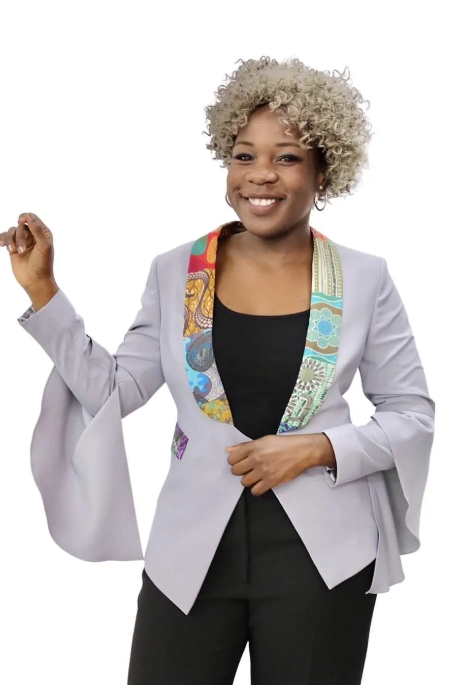 African Business Wear Suit Grey