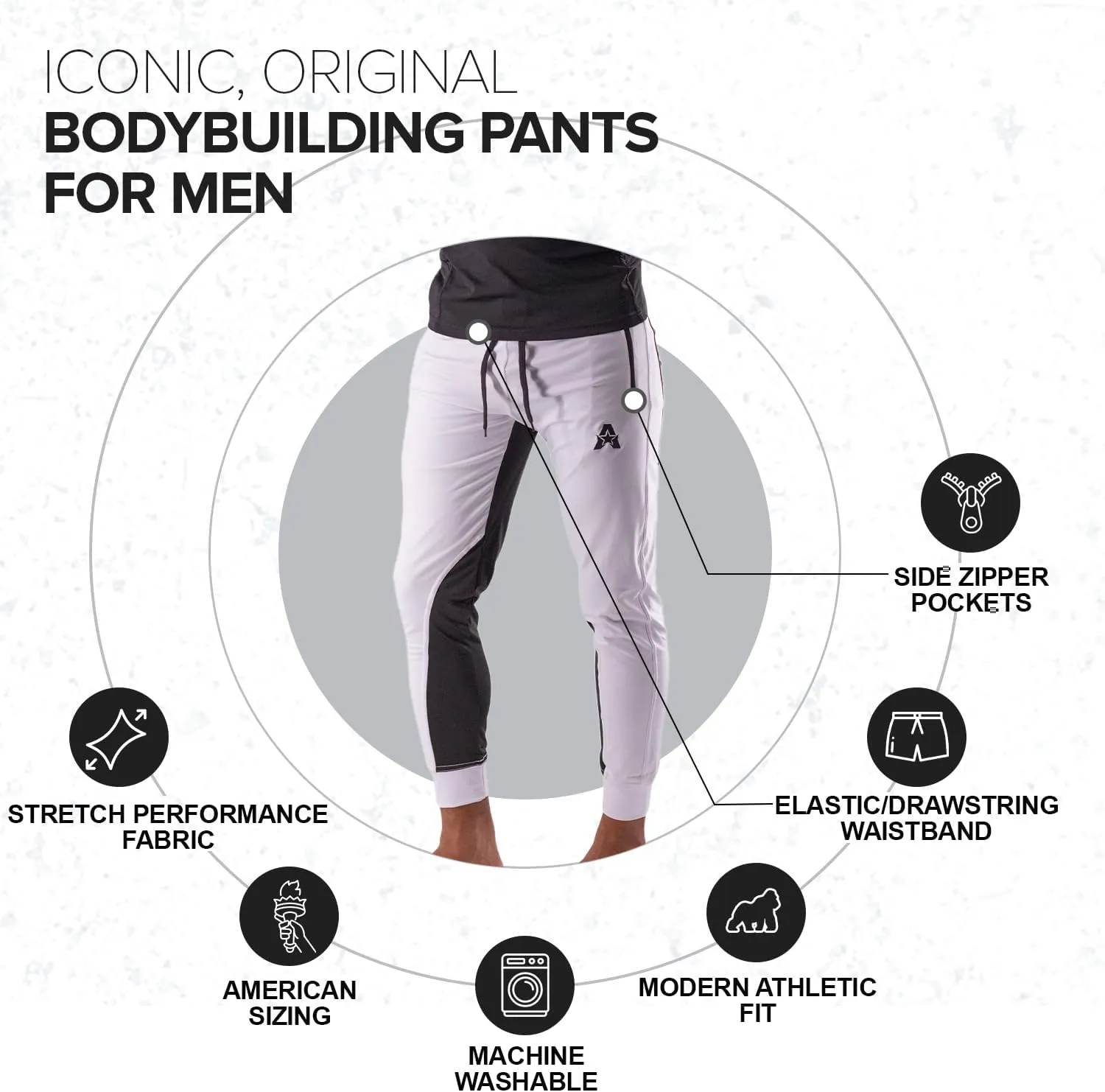 Anthem Athletics Men's Joggers Sweatpants Training Pants - Dominance Hyperflex Solstice