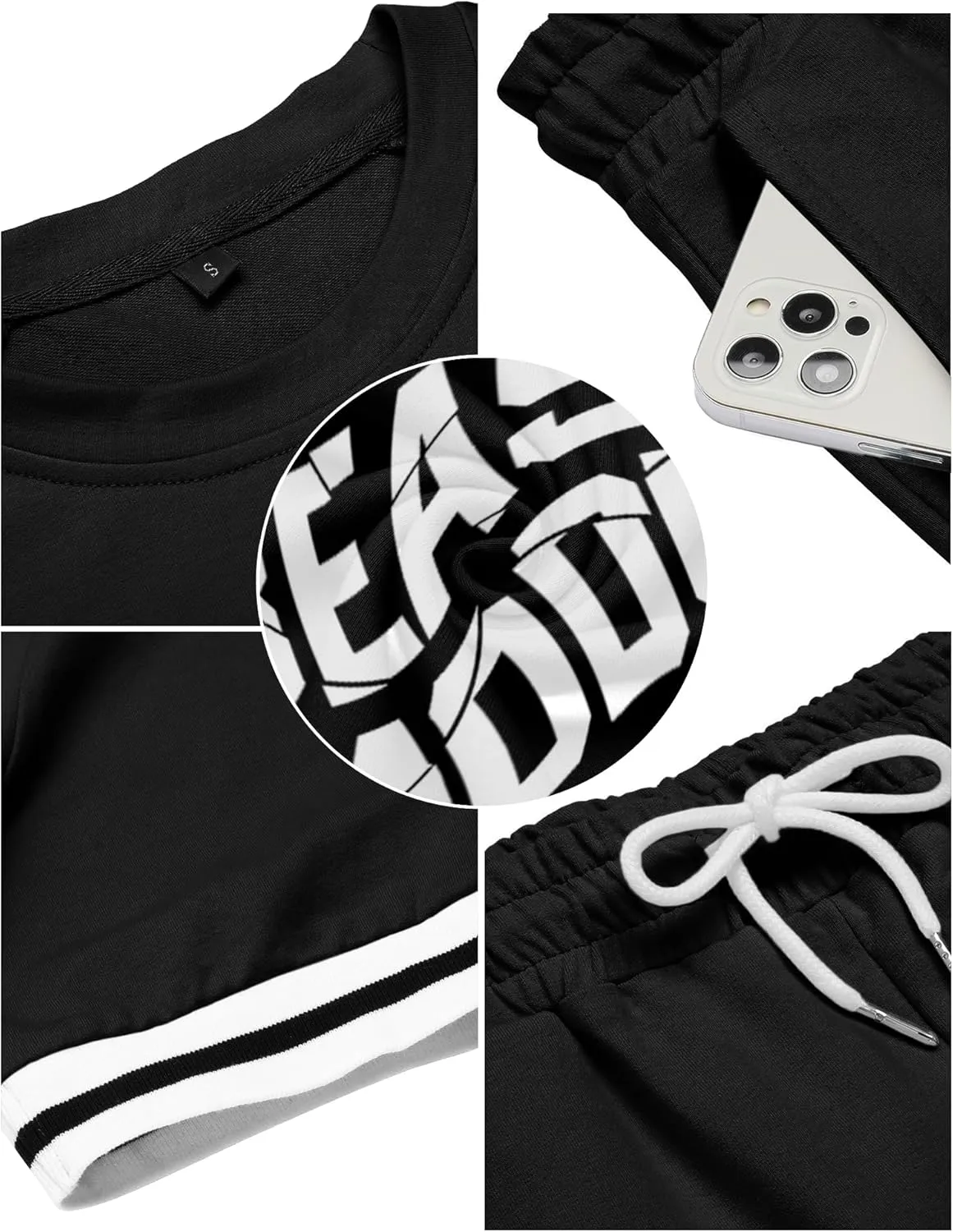 Babioboa Mens Short Sets 2 Piece Outfits Fashion Summer Tracksuit Casual Shirt Shorts Slim Fit Athletic Sports Sweatsuit