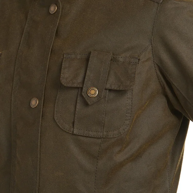 Barbour Ladies Winter Defence Wax Jacket - Olive/Classic