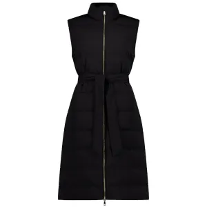 Bella Women's 90/10 Down Maxi Vest - Black