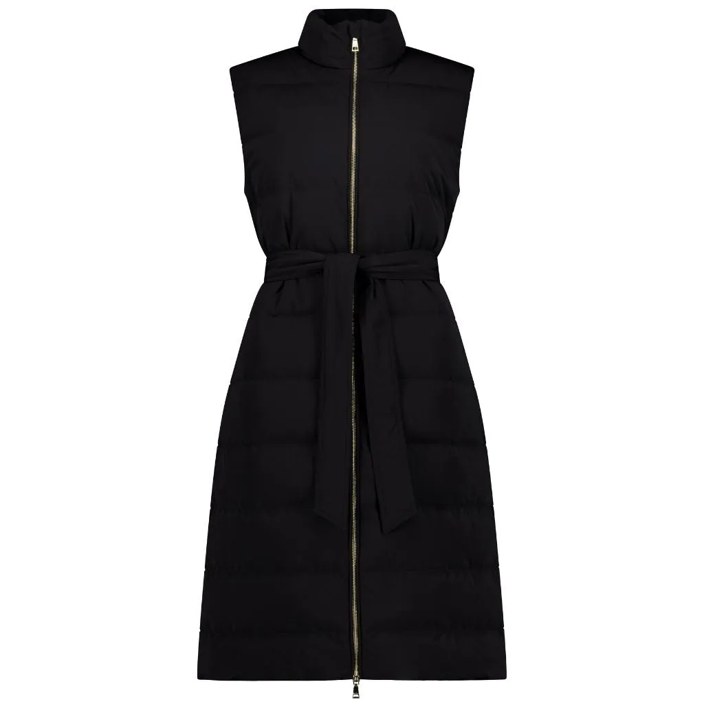 Bella Women's 90/10 Down Maxi Vest - Black