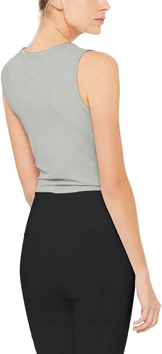 Bestisun Womens Cropped Workout Tops Flowy Gym Athleric Clothes Slim Fit Yoga Exercise Shirts