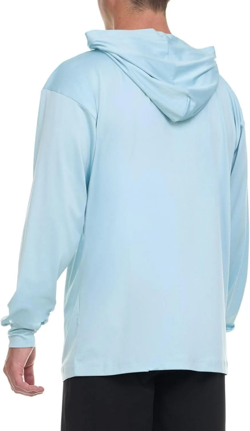 Billabong Hooded Rash Guard for Men Big and Tall, UPF 50  Long Sleeve Swim Shirt