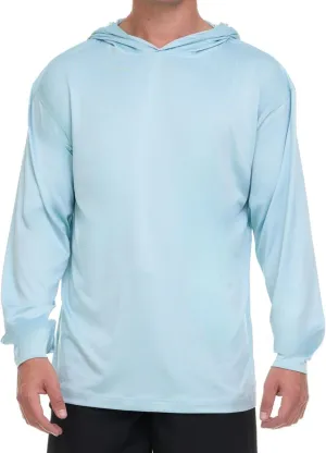 Billabong Hooded Rash Guard for Men Big and Tall, UPF 50  Long Sleeve Swim Shirt