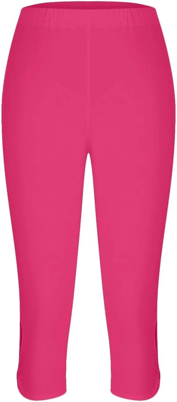 Capri Pants for Women Dressy Casual Summer Capris Knee Length Cropped Legging Trendy Lightweight Ladies Clothing