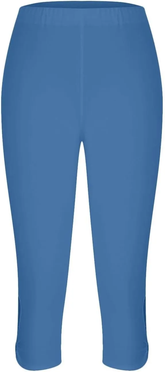 Capri Pants for Women Dressy Casual Summer Capris Knee Length Cropped Legging Trendy Lightweight Ladies Clothing