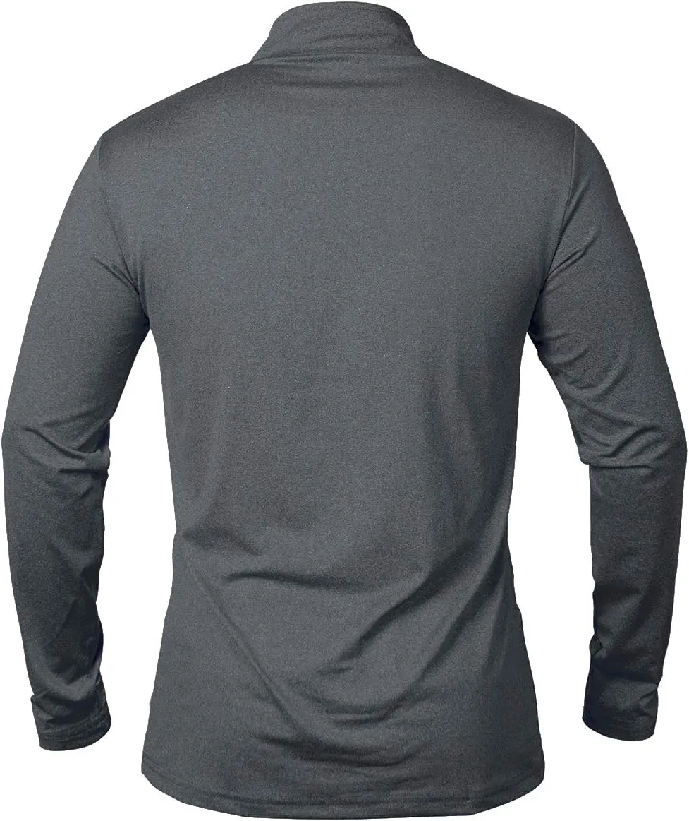 CARWORNIC Men's Long Sleeve Athletic Shirts 1/4 Zip Pullover Quick Dry Active Sports Sweatshirt for Running Workout Gym