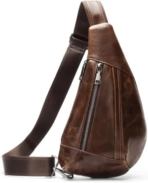 Chest Bag Sports Crossbody Chest Bag Saddle Zipper Diagonal Backpack(white-Patch five-pointed star4)