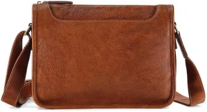 Crossbody Bag Vintage Layer Cowhide Single Shoulder Outside Large Capacity Backpack