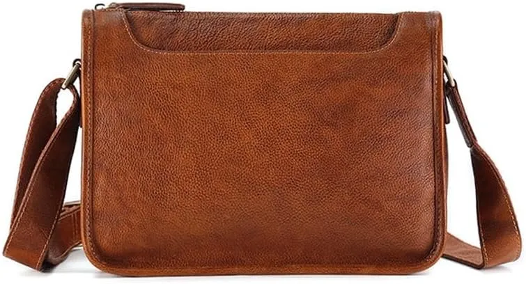 Crossbody Bag Vintage Layer Cowhide Single Shoulder Outside Large Capacity Backpack