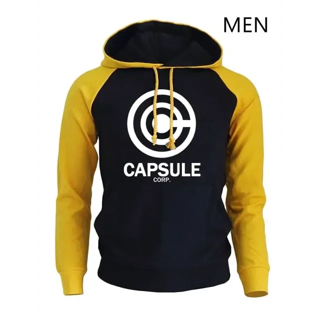Dragon ball print harajuku anime hoodies: men’s fleece sweatshirts