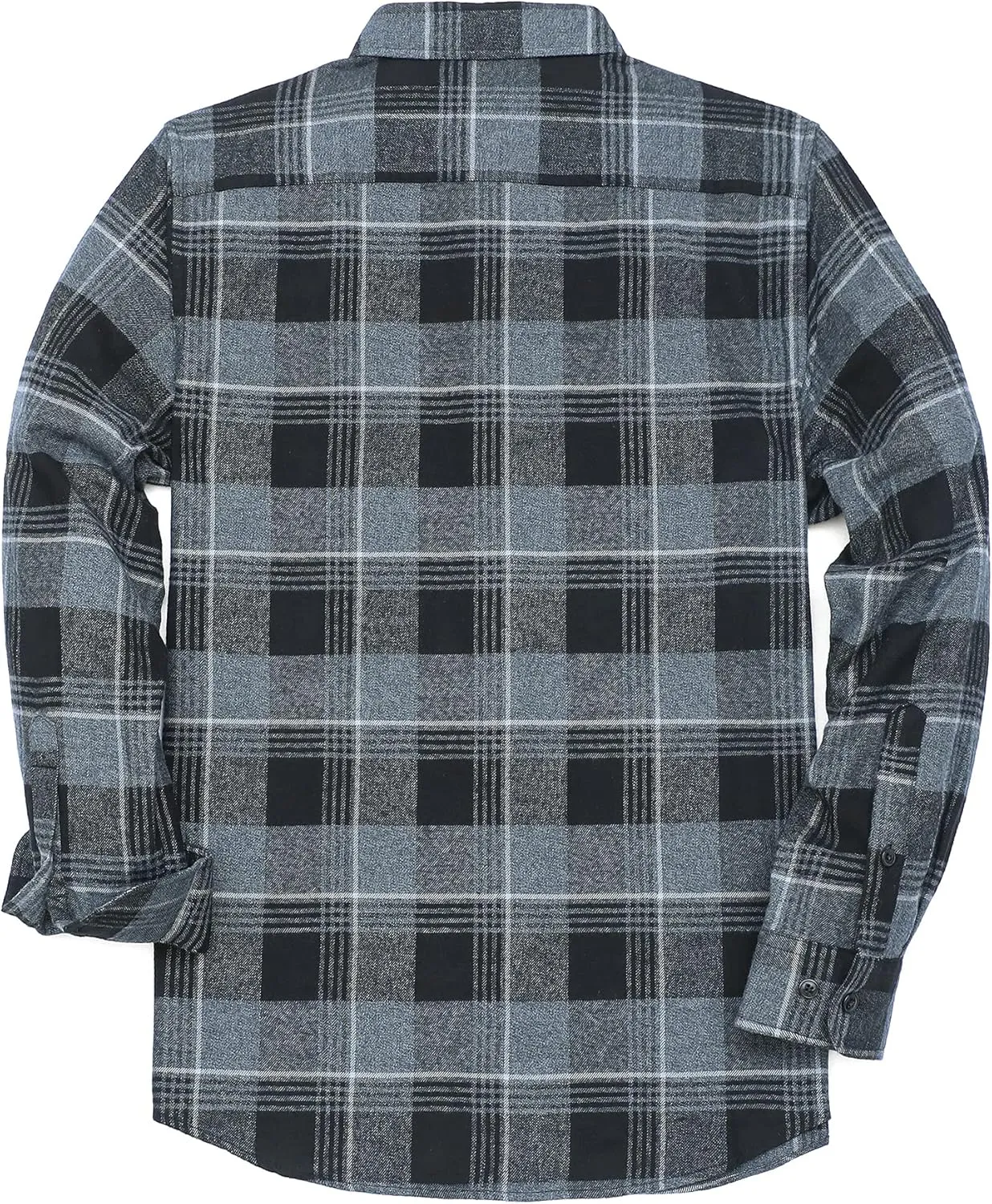 Dubinik Flannel Shirt for Men Casual Button Down Work Soft All Cotton Lightweight Flannel Mens Plaid Shirts Long Sleeve