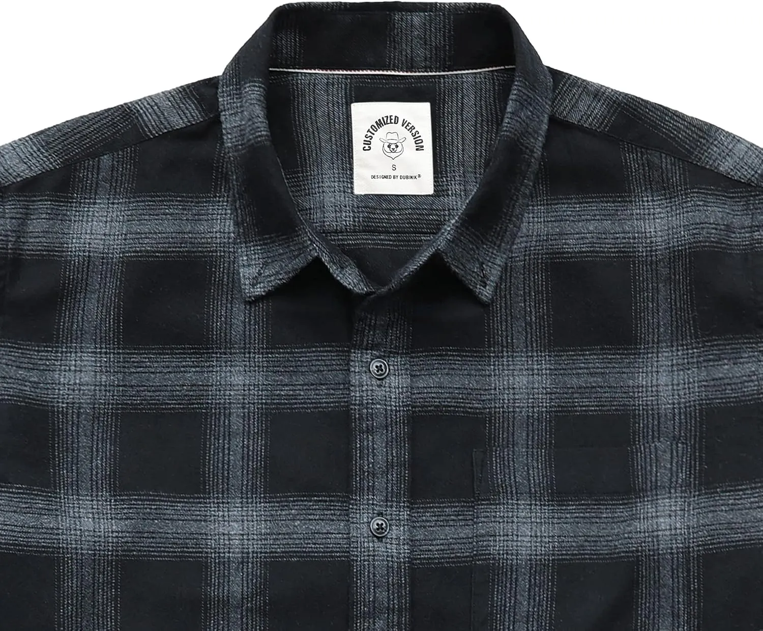 Dubinik Flannel Shirt for Men Casual Button Down Work Soft All Cotton Lightweight Flannel Mens Plaid Shirts Long Sleeve