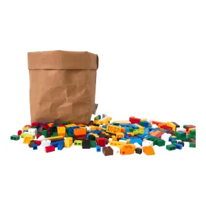 Eco-Friendly Kraft Paper Storage Basket, 15x15x18cm, for Toys, Baby Items, Office Supplies