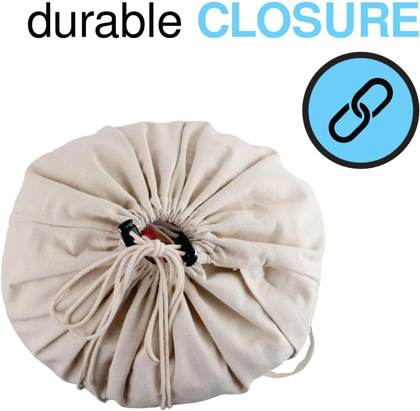 Extra Large Natural Cotton Laundry Bag 22 x 28 Double Pack (56CMX71 CM) Pack of 2 Natural