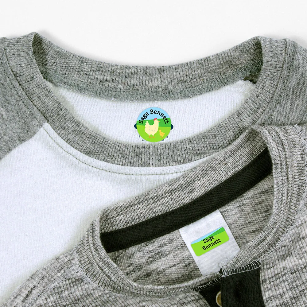 Farm Animals Clothing Labels Pack