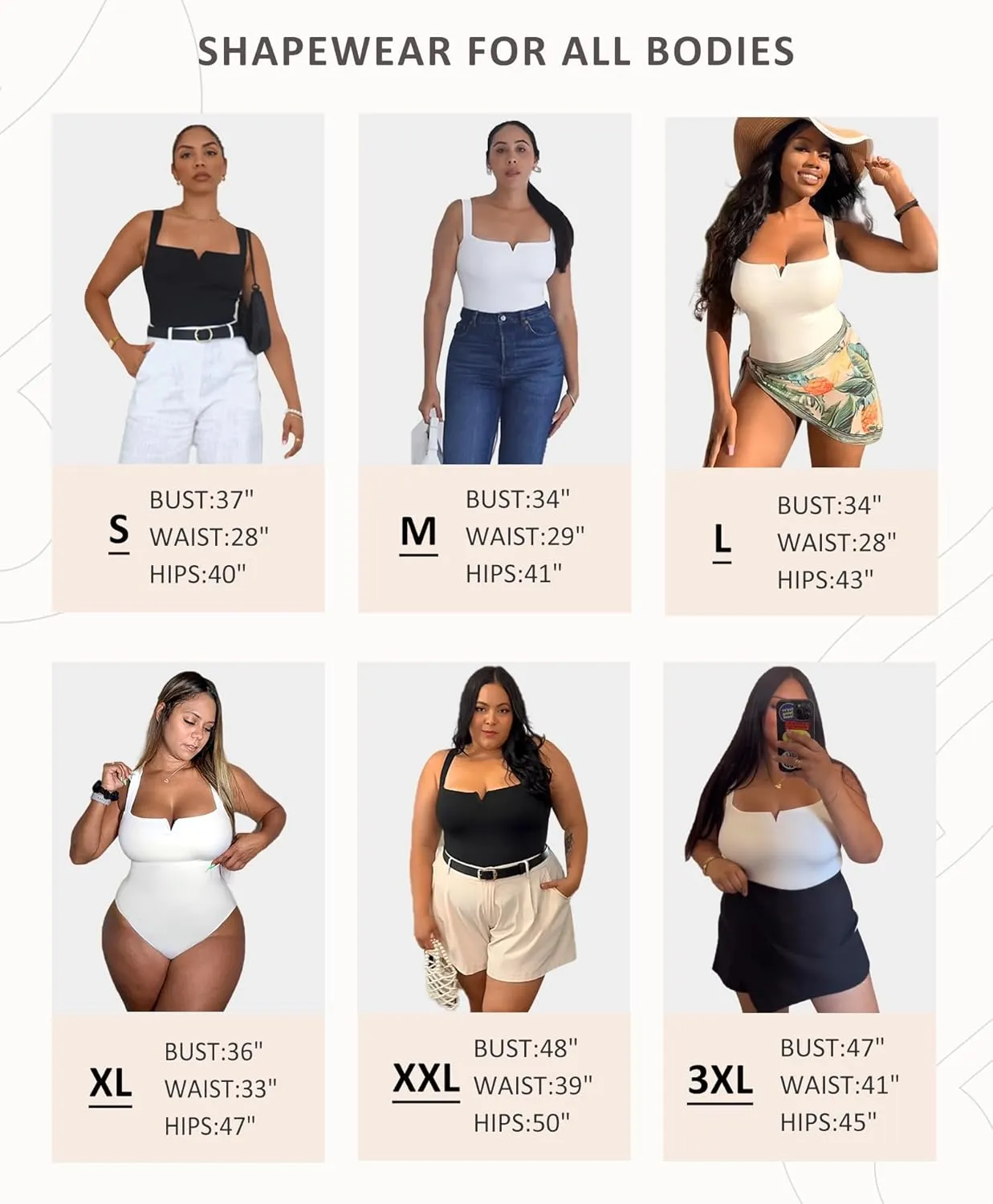 FeelinGirl Square Neck Bodysuit for Women Sleeveless Tummy Control Slimming Bodysuit Going Out Tank Tops