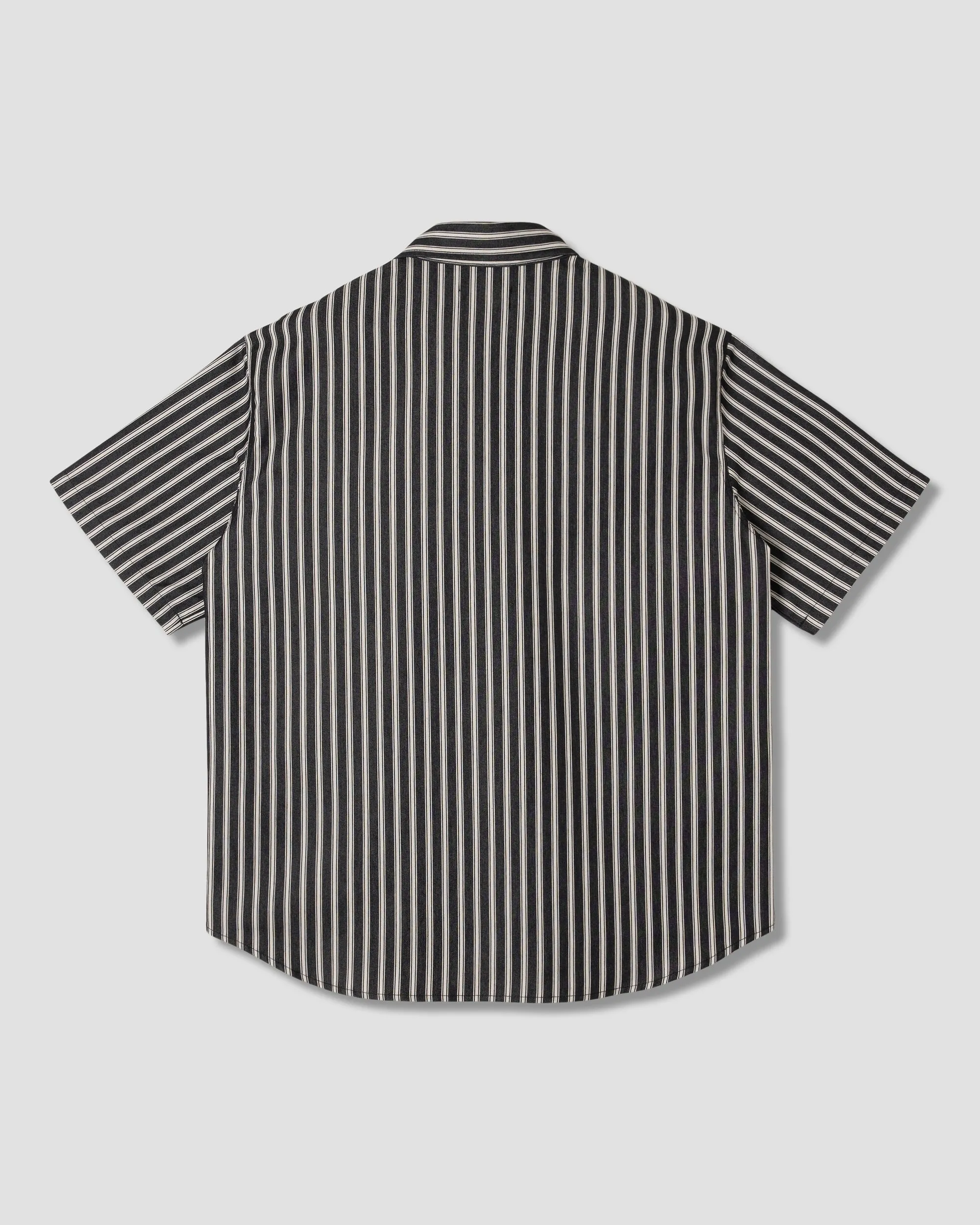 Flannel Shirt (Charcoal Stripe)
