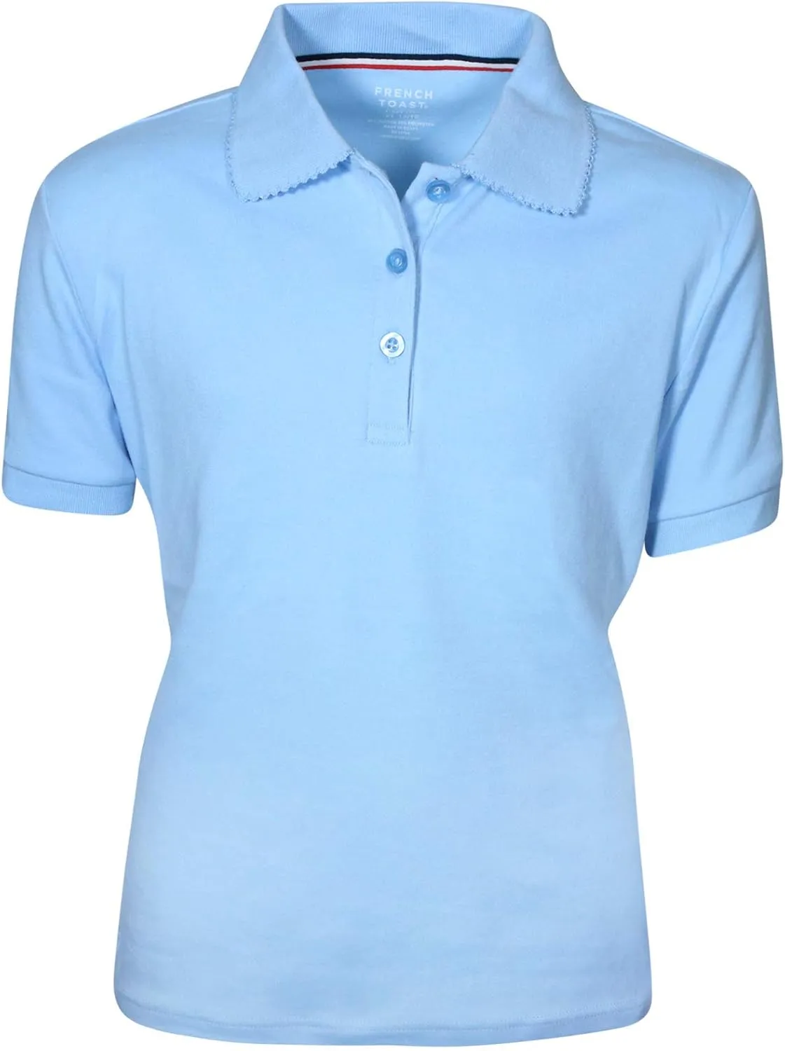 French Toast Girl's Uniform Polo Short Sleeve Interlock (4 Pack)