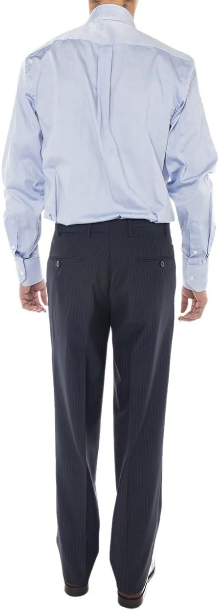 GN Luciano Men's Two Button Super 160'S Wool Suit 2 Piece Jacket with Pant