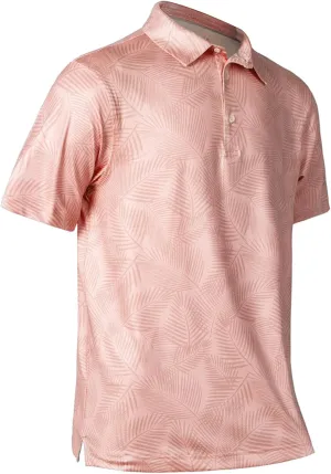 Golf Shirts for Men Dry Fit Performance Short Sleeve Print Moisture Wicking Polo Shirt
