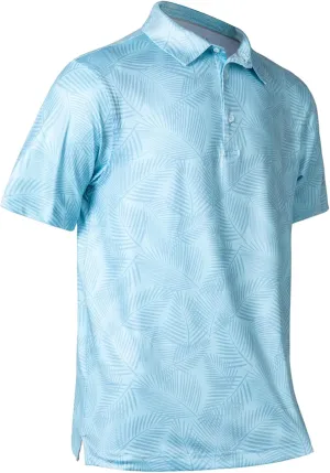 Golf Shirts for Men Dry Fit Performance Short Sleeve Print Moisture Wicking Polo Shirt