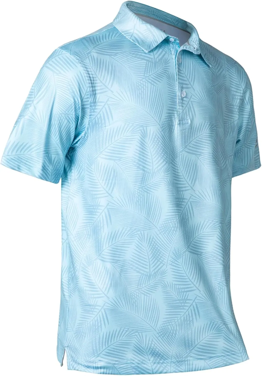 Golf Shirts for Men Dry Fit Performance Short Sleeve Print Moisture Wicking Polo Shirt