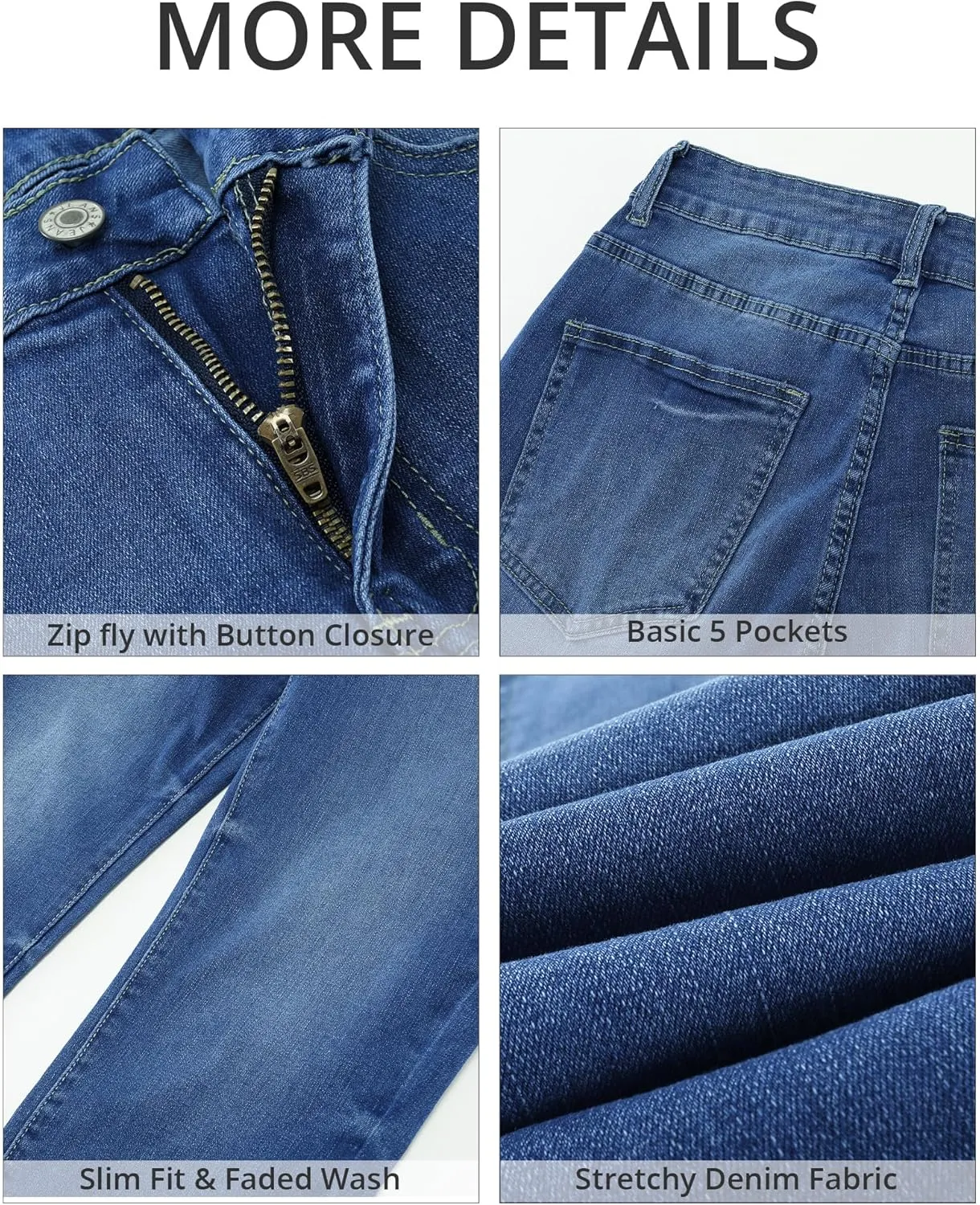GRAPENT Capris Jeans for Women High Waisted Skinny Stretchy Denim Capri Pants Casual Cropped Jeggings Trousers