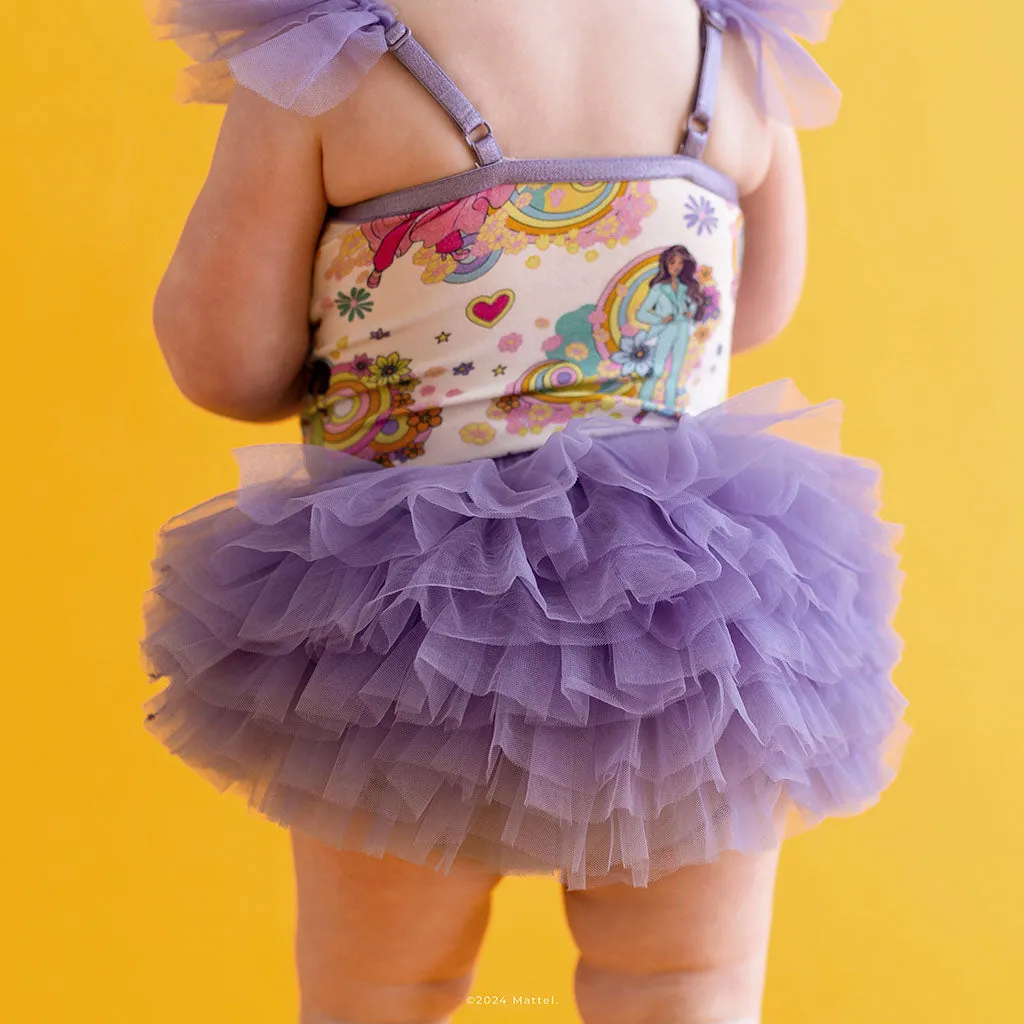 Groovy Barbie and Friends Ruffled Tulle Sleeveless Bodysuit