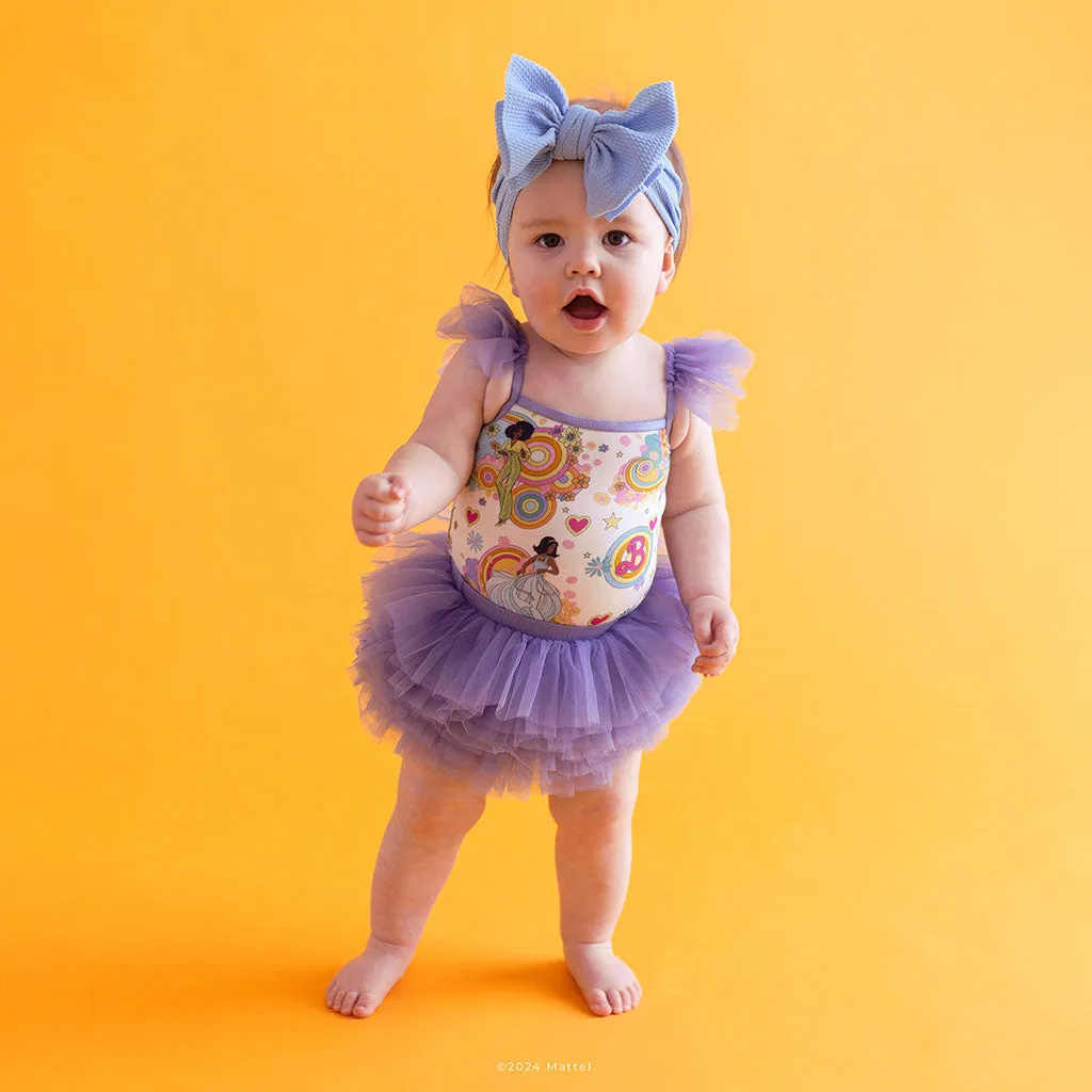 Groovy Barbie and Friends Ruffled Tulle Sleeveless Bodysuit