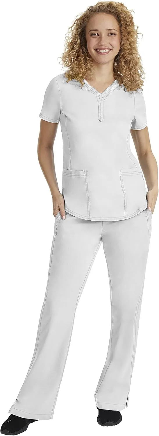 Healing Hands Taylor Women's Pants Mid Rise with 2 Pockets & Back Elastic Waistband Plus Size 9095
