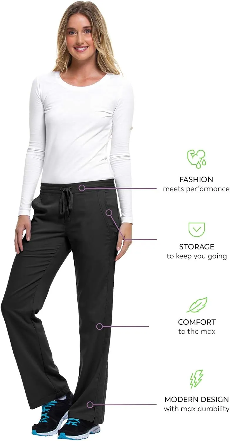 Healing Hands Taylor Women's Pants Mid Rise with 2 Pockets & Back Elastic Waistband Plus Size 9095