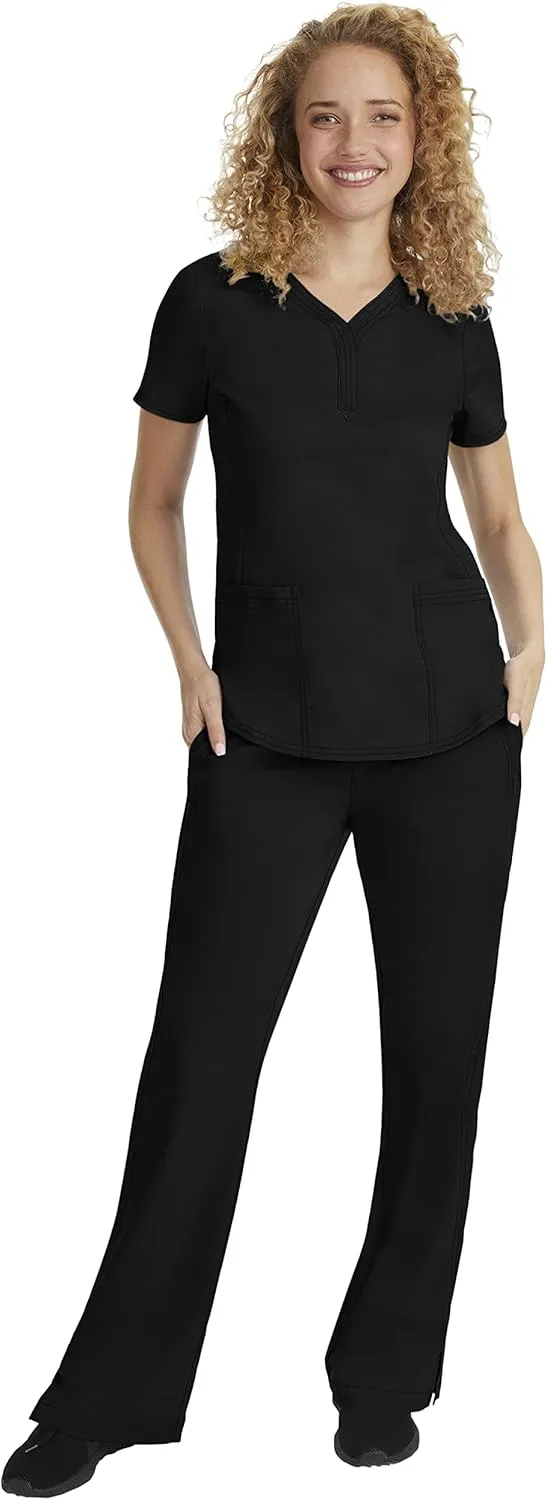 Healing Hands Taylor Women's Pants Mid Rise with 2 Pockets & Back Elastic Waistband Plus Size 9095