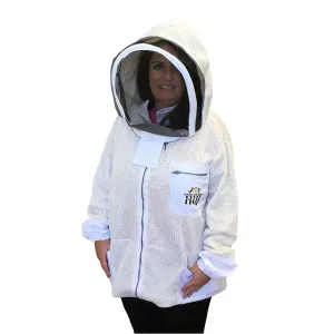 Heavy Duty Vented Beekeeping Jacket with Veil
