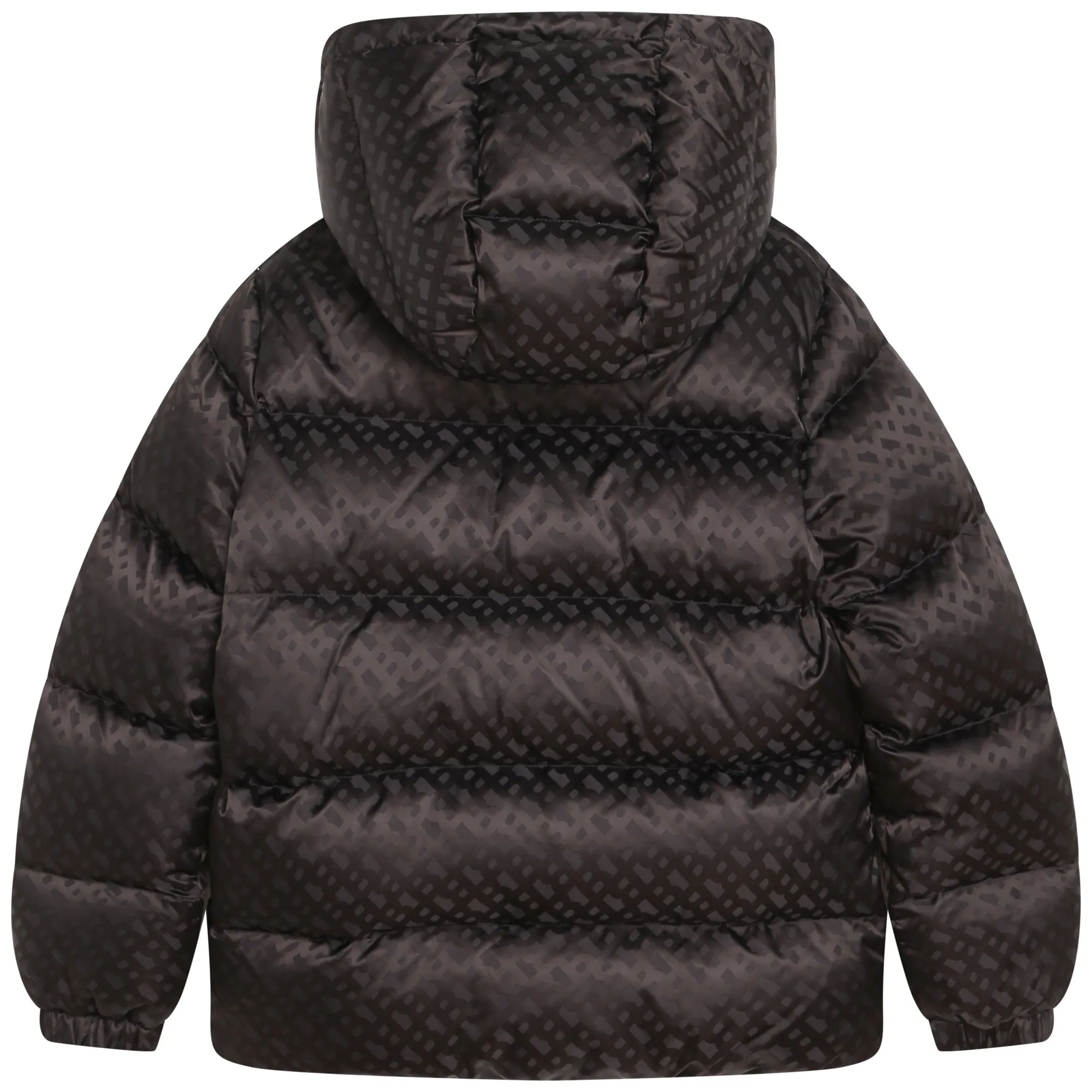 Hugo Boss Boy's Black Zip-Up Hooded Winter Jacket