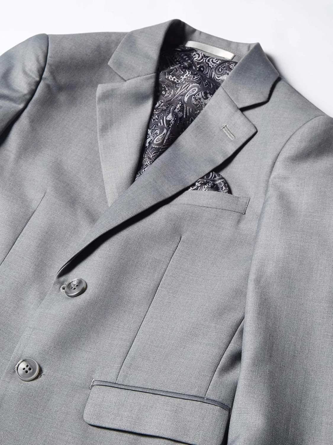 Isaac Mizrahi Boys' Slim Fit Solid 2pc Suit