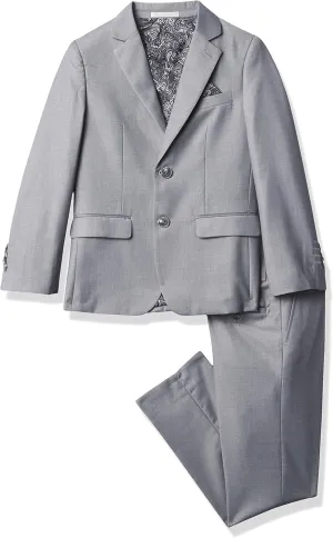 Isaac Mizrahi Boys' Slim Fit Solid 2pc Suit