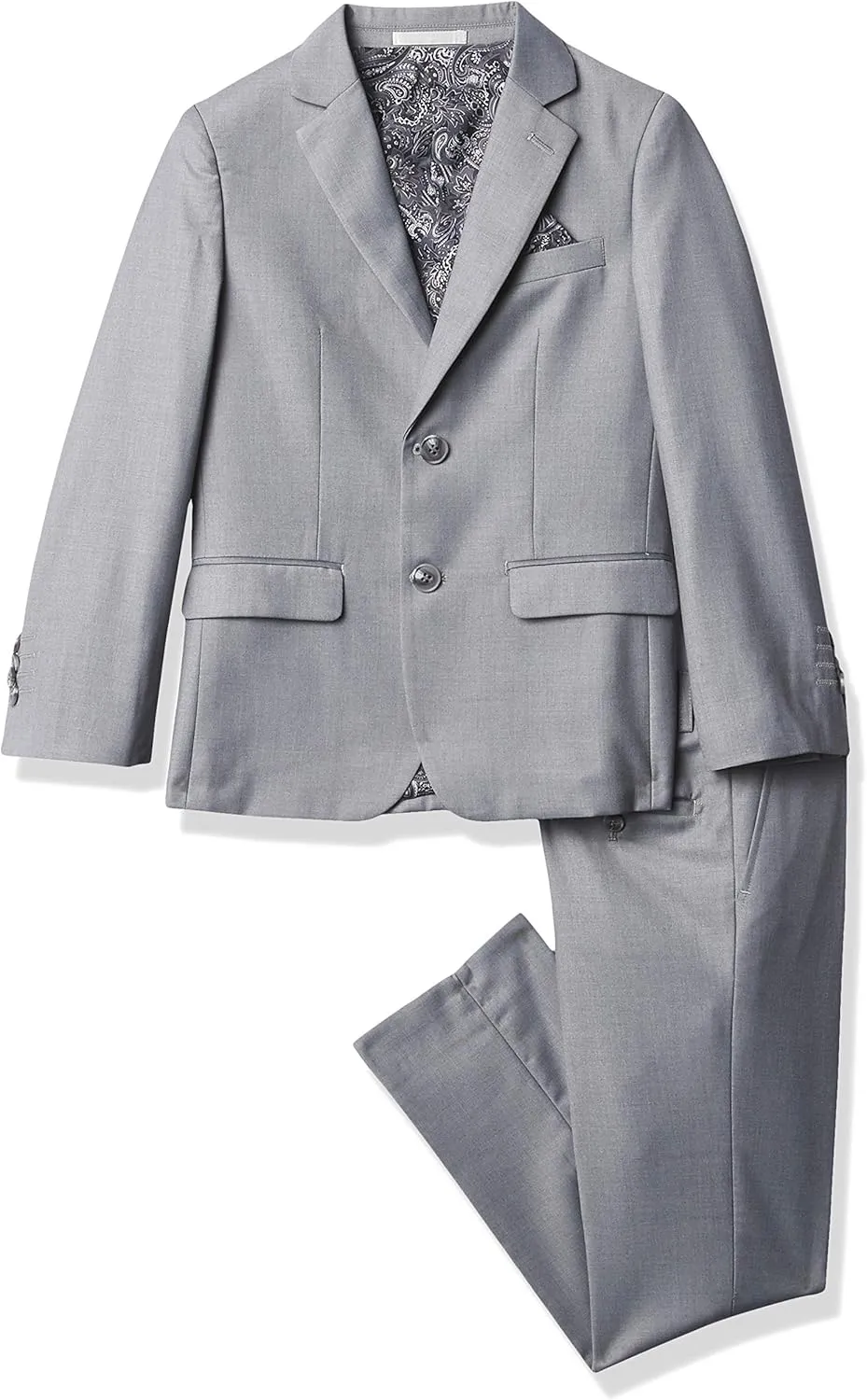Isaac Mizrahi Boys' Slim Fit Solid 2pc Suit