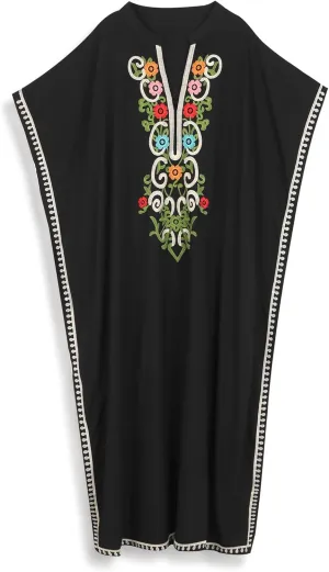 Kaftan Cover up for Women Maxi Beach Dresses Plus Size Caftan Loungewear African Muumuu Dress Lightweight Beachwear