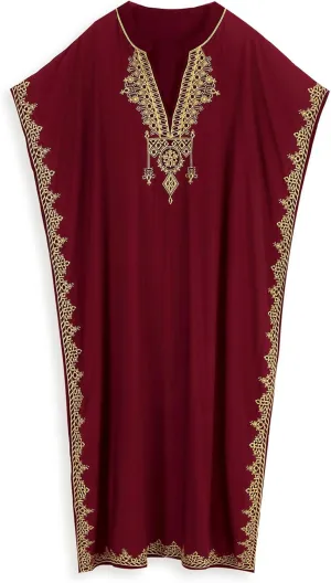 Kaftan Cover up for Women Maxi Beach Dresses Plus Size Caftan Loungewear African Muumuu Dress Lightweight Beachwear