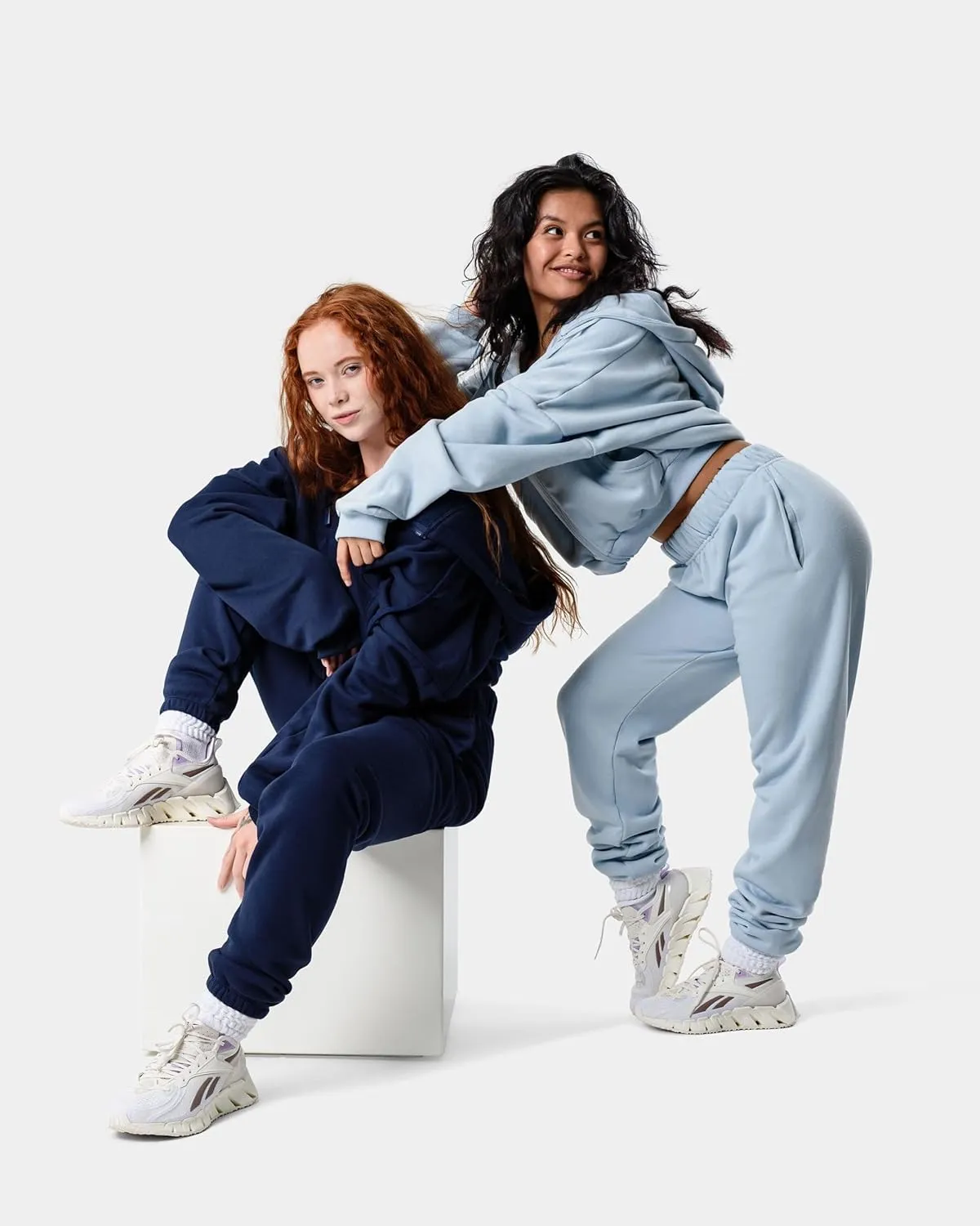Kamo Fitness CozyTec High-Waisted Sweatpants for Women Baggy: Comfy Lounge Pants with Pockets Crafted from Soft Thick Fleece