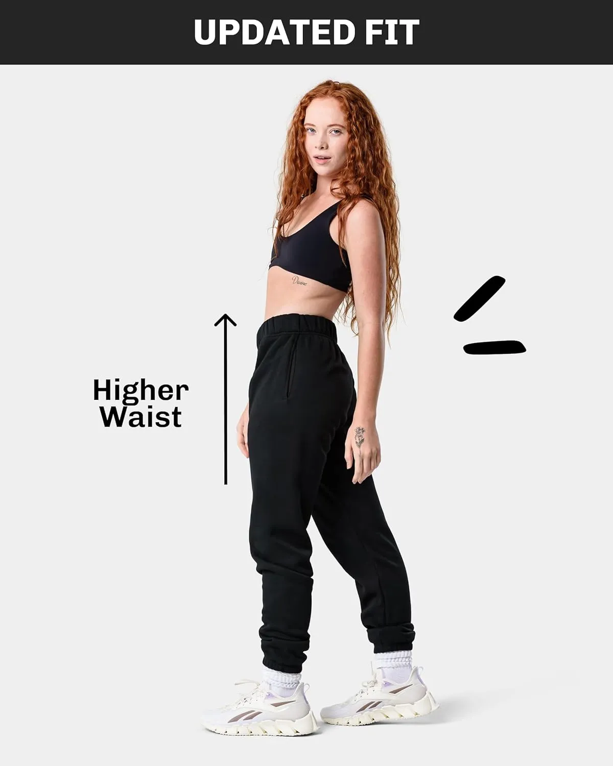 Kamo Fitness CozyTec High-Waisted Sweatpants for Women Baggy: Comfy Lounge Pants with Pockets Crafted from Soft Thick Fleece
