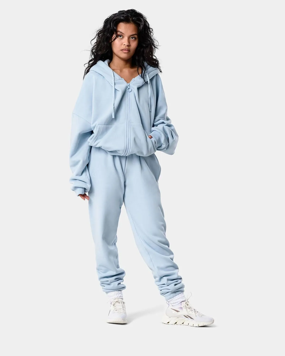 Kamo Fitness CozyTec High-Waisted Sweatpants for Women Baggy: Comfy Lounge Pants with Pockets Crafted from Soft Thick Fleece