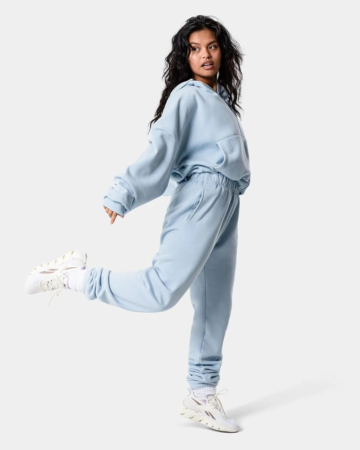 Kamo Fitness CozyTec High-Waisted Sweatpants for Women Baggy: Comfy Lounge Pants with Pockets Crafted from Soft Thick Fleece