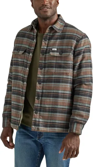 Lee Men's Workwear Loose Fit Long Sleeve Button Down Overshirt