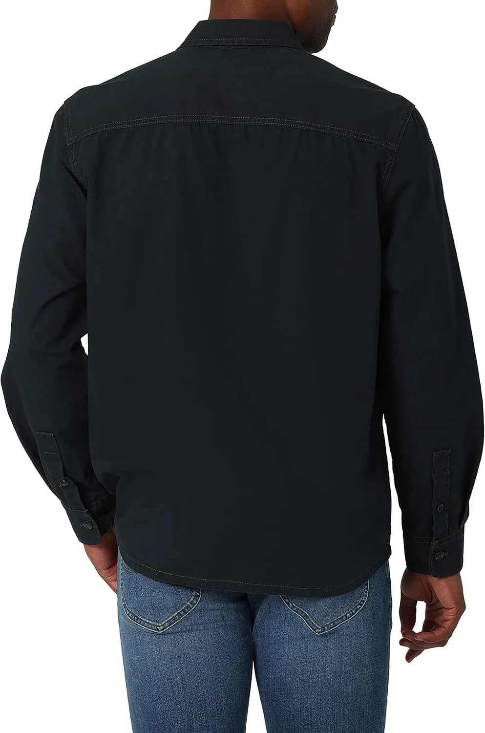 Lee Men's Workwear Loose Fit Long Sleeve Button Down Overshirt